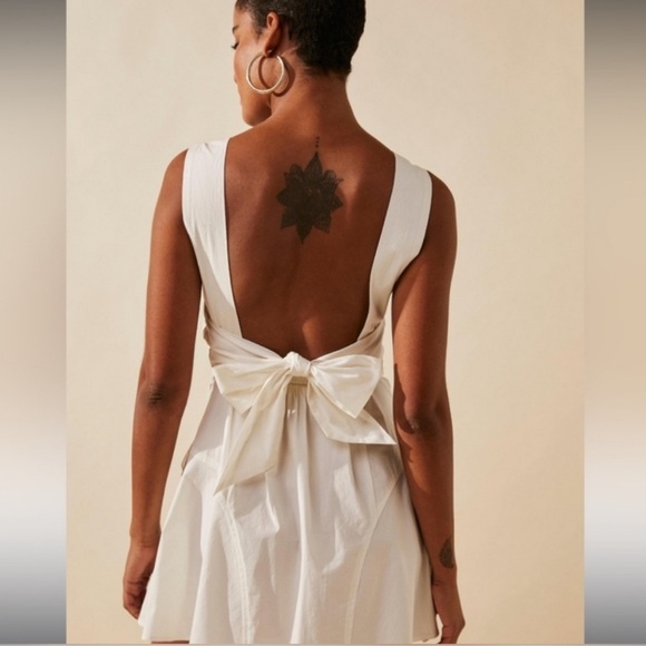 Free People White Backless Dress - Picture 2 of 11
